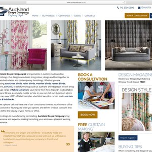Auckland Drape Company Website