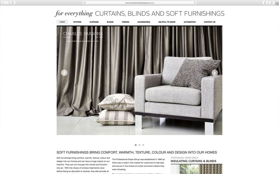 Professional Drape Group Website